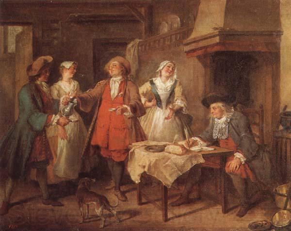 Nicolas Lancret The Marriage Contract France oil painting art